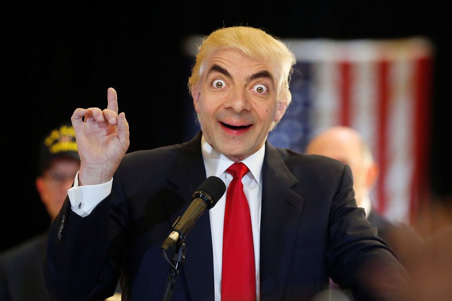 50 Most Funniest Mr. Bean Pictures Exchange With Famous ...
