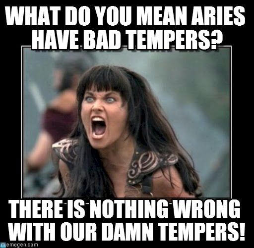 Do Aries have bad tempers?