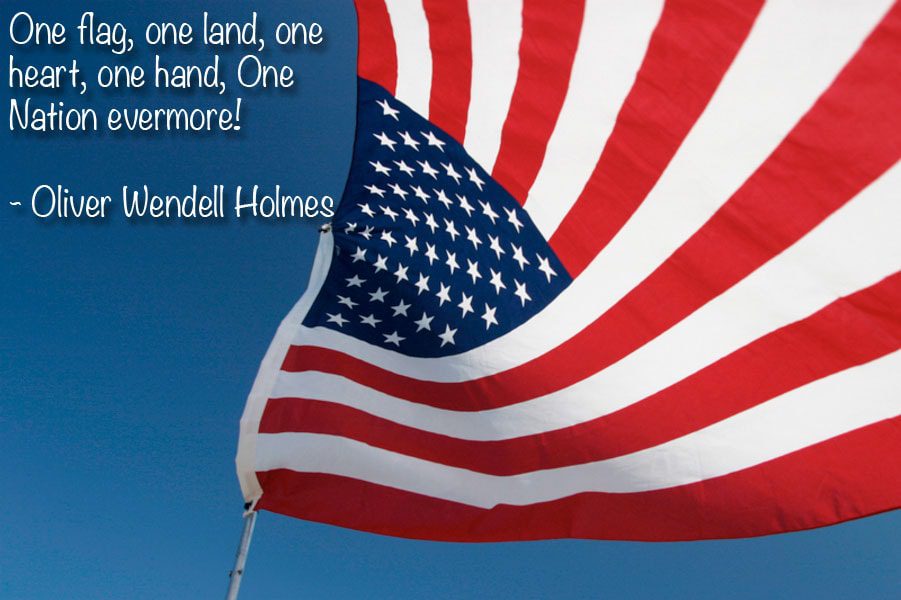 Best Wishes One Flag Greetings Quotes On 4th Of July Wishes Image