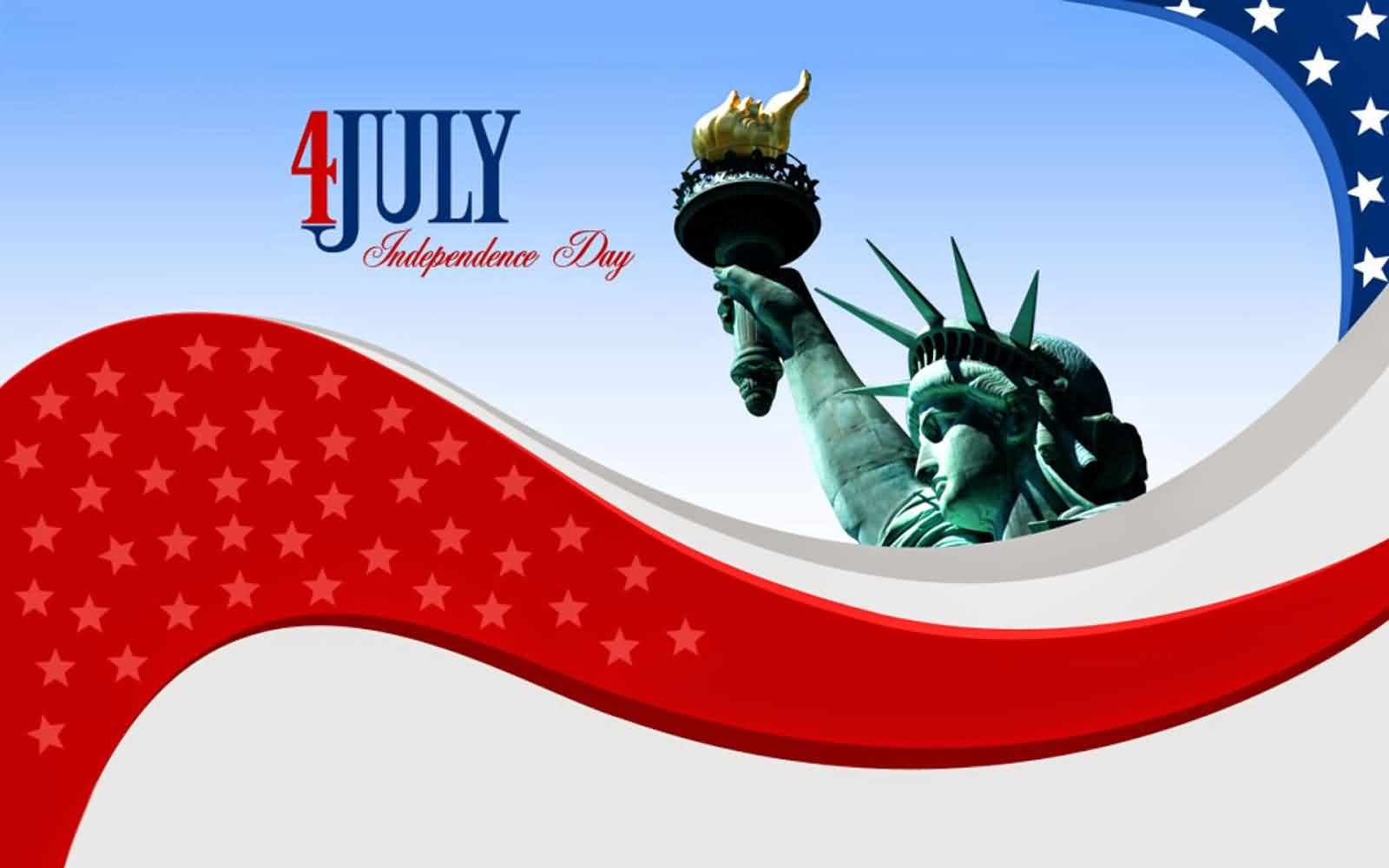 Fourth of July Wishes Message And Greetings Card Image