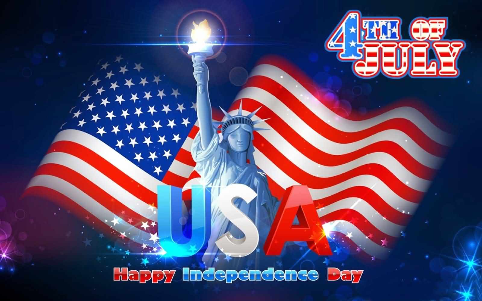 God Bless America Happy Independence Day 4th July Greetings and Wishes Wallpaper