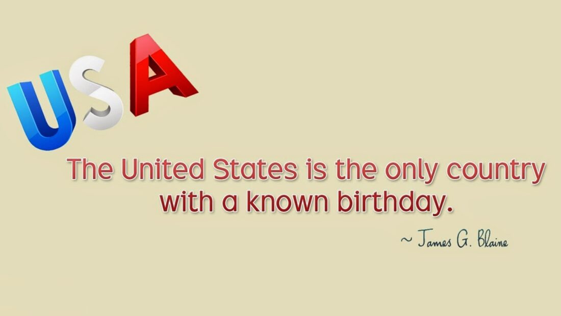 USA Fourth Of July Quotes By James G. Blaine Message Image