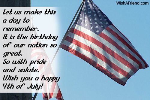 Wish You A Happy 4th Of July Best Wishes Message Quotes Image