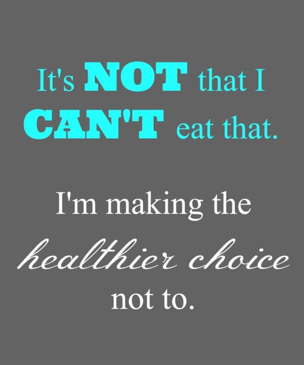 Choice Quotes It's Not That I Can't Eat That I' Making The Healthier ...