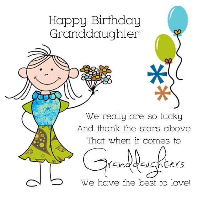 Happy birthday granddaughter we really are so lucky and thank the stars ...